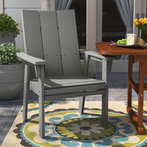 POLYWOOD® Modern Curveback Adirondack Dining Chair | Wayfair